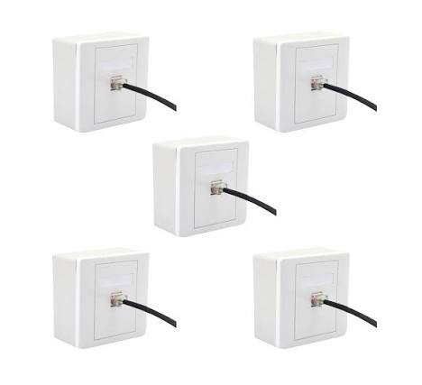 LAN Keystone I/O Jack for structured network cabling